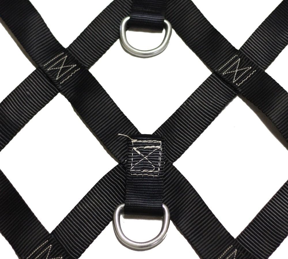 Heavy Duty Cargo Net for Pickup Truck Bed with D Rings Tie Down Fittings - Durable Truck Bed Cargo Net with 6 Cam Buckle Tie Down Straps for Adjusment