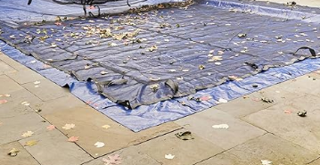 Super Tarps Pool Leaf Net Cover – Heavy Duty Mesh Leaf Catcher with Cable & Winch