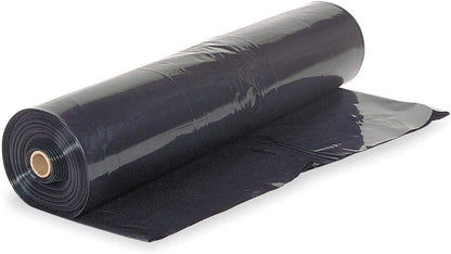 Farm Plastic Supply - Black Plastic Sheeting - 10 mil - (10' x 100') - Black Plastic Tarp, Polyethylene Vapor Barrier Plastic Sheeting, Construction Plastic, Black Painters Tarp, Heavy Duty Plastic