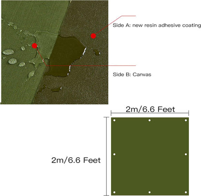 Tarp Canvas,Heavy Duty Waterproof for Outdoors, Truck, Water Resistant, UV Resistant Tarpaulin Cover for Car Boat Camping Firewood Woodpile