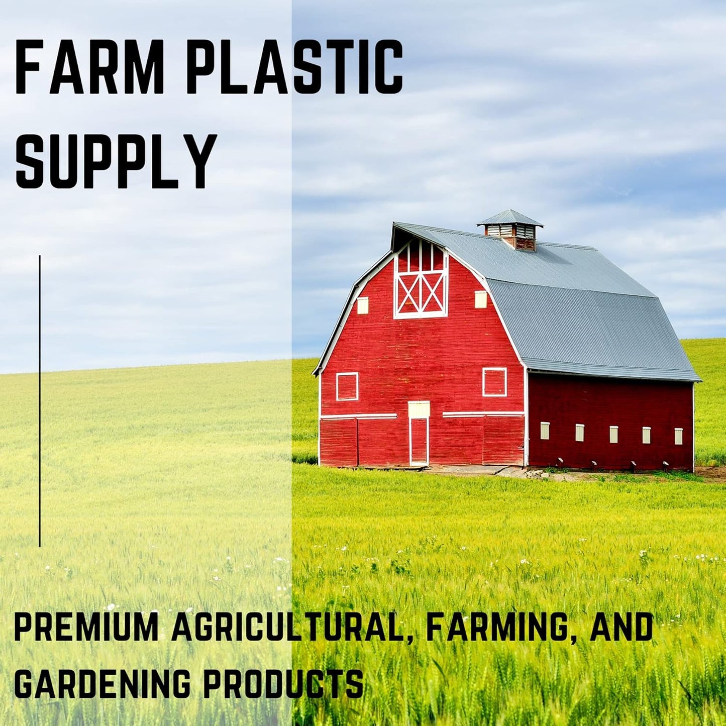 Farm Plastic Supply - Black Plastic Sheeting - 10 mil - (10' x 100') - Black Plastic Tarp, Polyethylene Vapor Barrier Plastic Sheeting, Construction Plastic, Black Painters Tarp, Heavy Duty Plastic