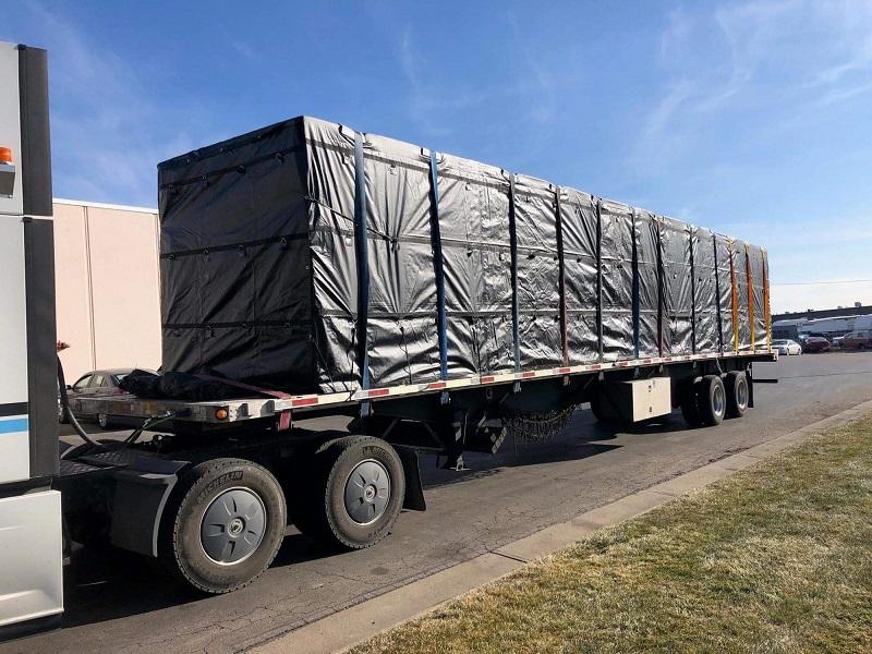 Super Tarps D-Ring Truck Cover Tarp – 18oz Heavy Duty Vinyl Flatbed Tarp (24' × 28')