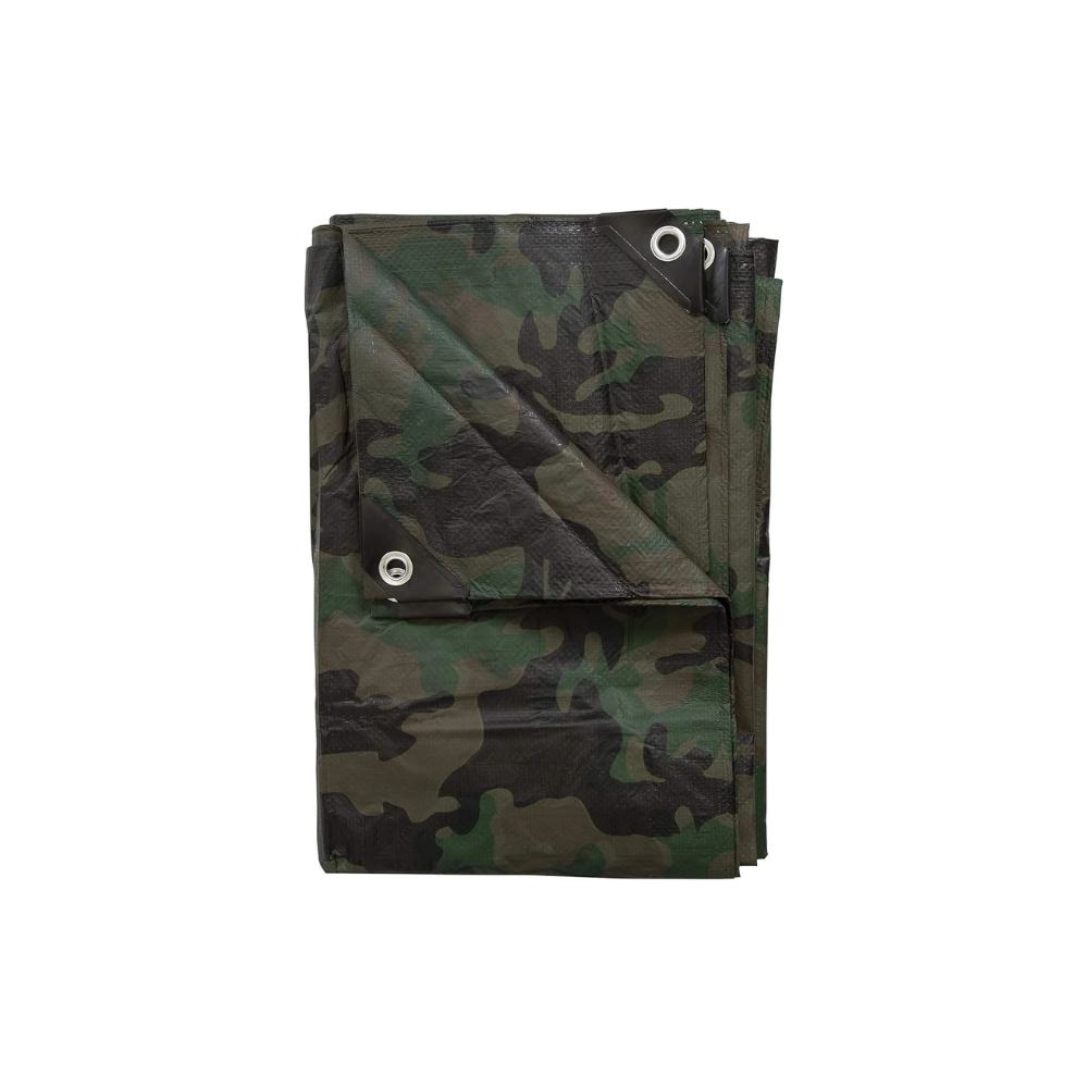 Super Tarps Camouflage Heavy Duty Poly Tarpaulin – Waterproof HDPE Camo Tarp