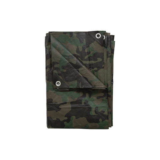 Super Tarps Camouflage Heavy Duty Poly Tarpaulin – Waterproof HDPE Camo Tarp