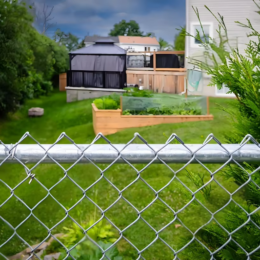 Super Tarps Temporary Chain Link Fence Panels – Heavy Duty Galvanized Construction Fence System