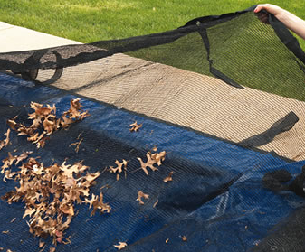 Super Tarps Pool Leaf Net Cover – Heavy Duty Mesh Leaf Catcher with Cable & Winch