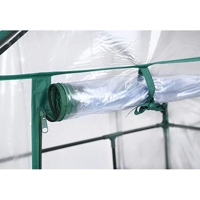 Super Tarps PVC Greenhouse Kit – UV Resistant Outdoor Garden Greenhouse with Galvanized Frame