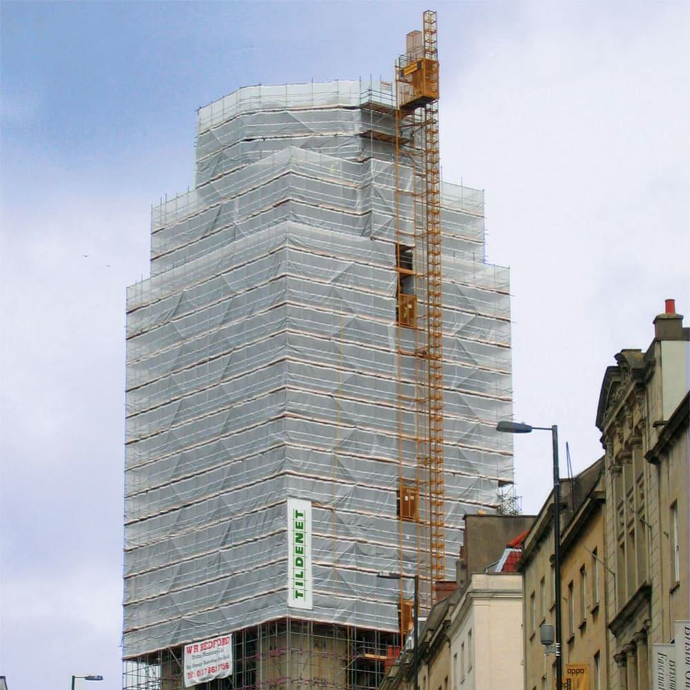 Super Tarps 12 Mil Scaffold Sheeting – Heavy Duty Poly Enclosure Film (Clear & White, FR/Non-FR)