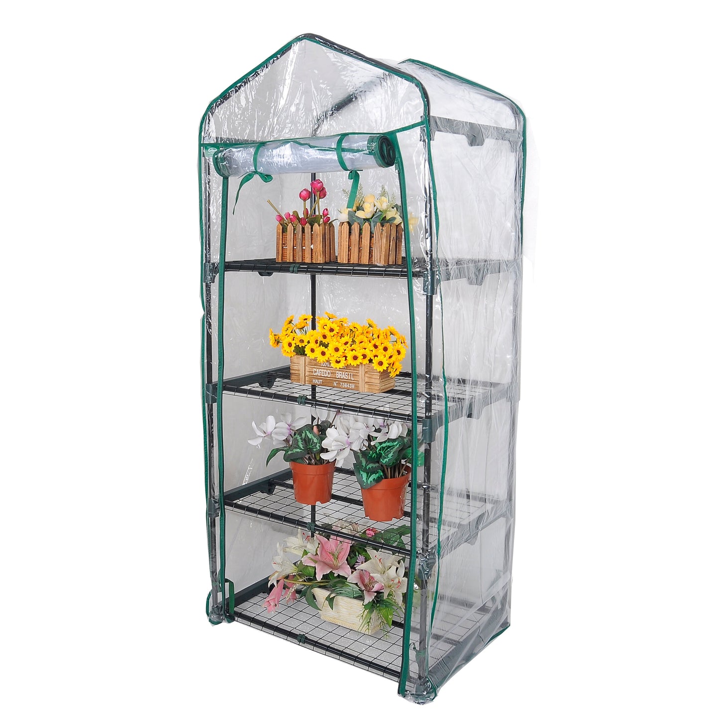 Super Tarps PVC Greenhouse Kit – UV Resistant Outdoor Garden Greenhouse with Galvanized Frame