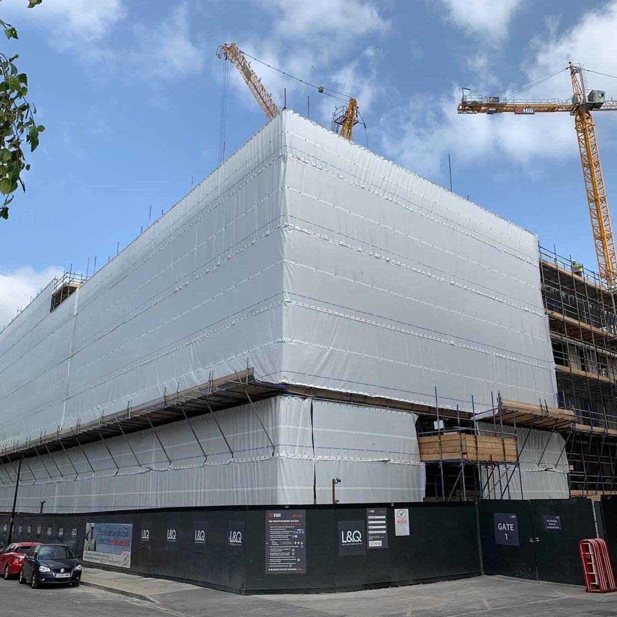 Super Tarps 12 Mil Scaffold Sheeting – Heavy Duty Poly Enclosure Film (Clear & White, FR/Non-FR)